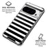 White and Black Stripes Google Pixel 10 Pro XL Clear Case